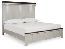 Load image into Gallery viewer, Darborn King Panel Bed with Mirrored Dresser and 2 Nightstands
