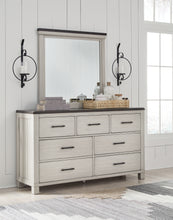 Load image into Gallery viewer, Darborn King Panel Bed with Mirrored Dresser and 2 Nightstands

