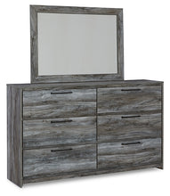 Load image into Gallery viewer, Baystorm King Panel Bed with Mirrored Dresser and Nightstand
