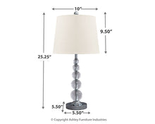 Load image into Gallery viewer, Joaquin Crystal Table Lamp (2/CN)
