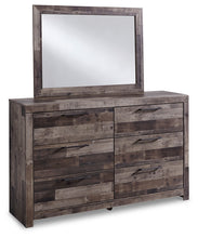 Load image into Gallery viewer, Derekson King Panel Headboard with Mirrored Dresser, Chest and Nightstand

