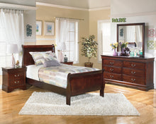 Load image into Gallery viewer, Alisdair Twin Sleigh Bed with 2 Nightstands
