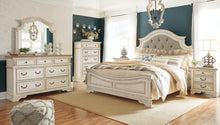 Load image into Gallery viewer, Realyn  Upholstered Panel Bed With Dresser
