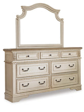 Load image into Gallery viewer, Realyn  Upholstered Panel Bed With Mirrored Dresser, Chest And 2 Nightstands
