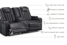 Load image into Gallery viewer, Center Point DBL Rec Loveseat w/Console
