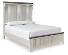 Load image into Gallery viewer, Darborn Queen Panel Bed with Mirrored Dresser and Nightstand
