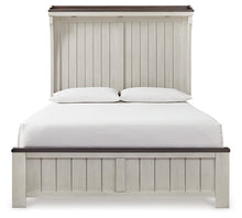 Load image into Gallery viewer, Darborn Queen Panel Bed with Mirrored Dresser and 2 Nightstands

